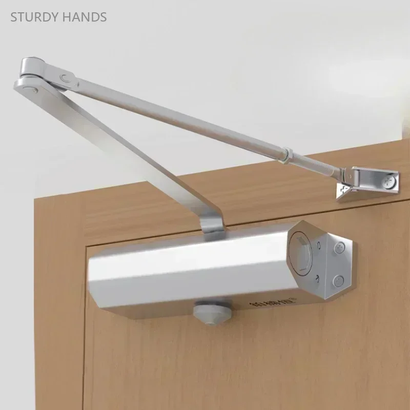 1 set of aluminum alloy automatic door closer hydraulic er device for household sliding doors fireproof fire door closer