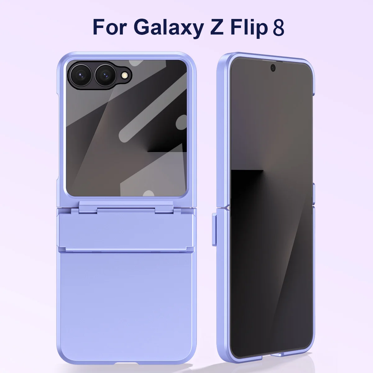 Luxury Matte Folding Hinge Shockproof Phone Case with Mirror Film