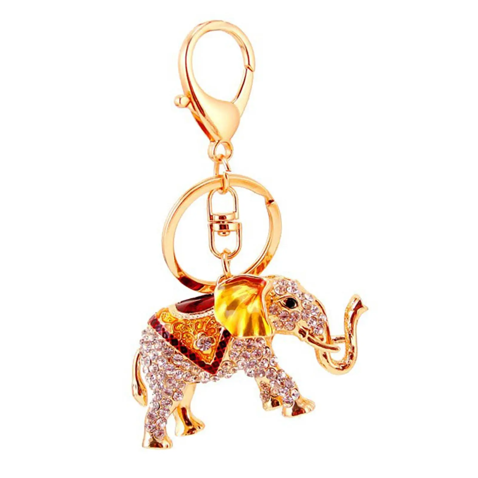 

Elephant Keychain Sparkling Stylish Elephant Key Chain Charm for Women Girls
