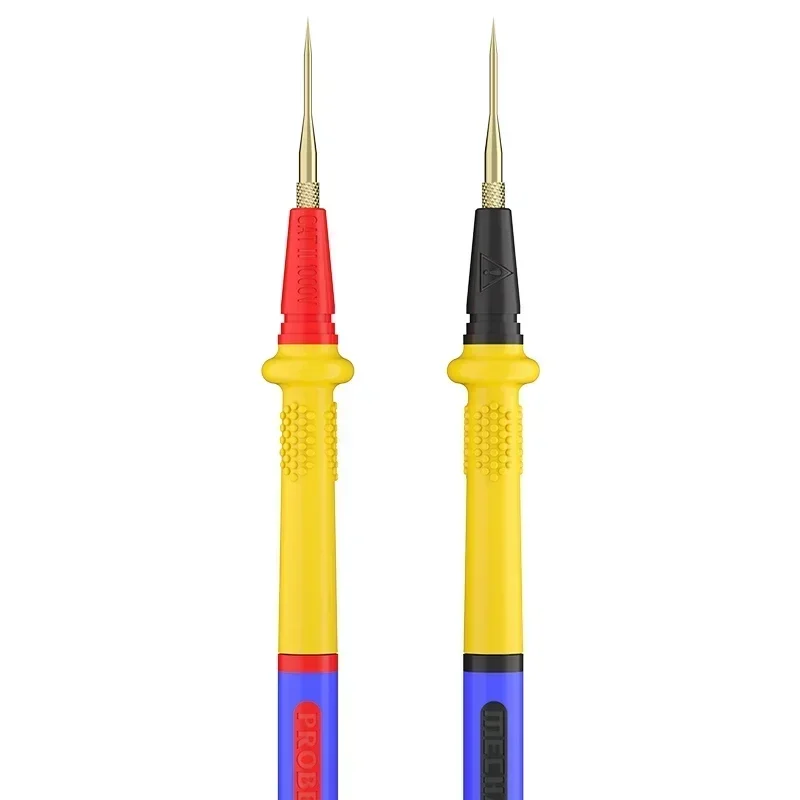 Multimeter Pen Wire MECHANIC RP15/Lanrui W9 Stainless Steel Interchangeable Tip Universal Fine Point Needle Soft Test Probe