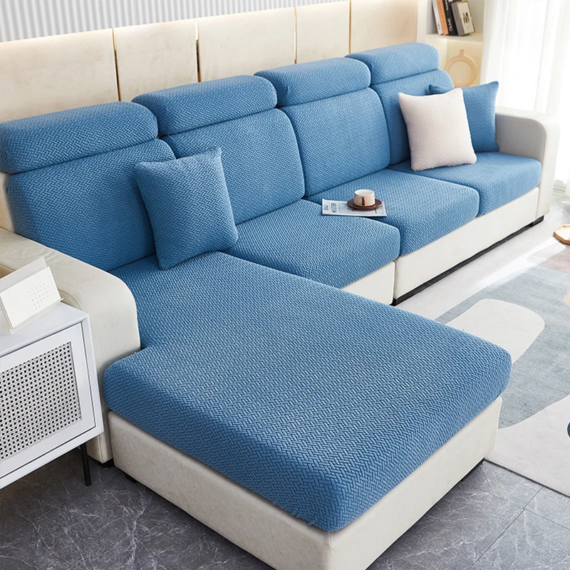 Soft Velvet Jacquard Cushion Cover for Living Room Soft Stretchy Sofa Cover Couch Cover Sofa Protector Sofa Seat Cover 6