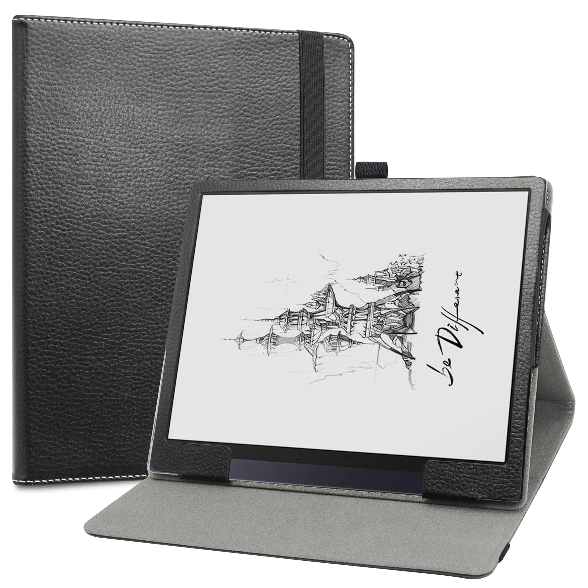 Tablet Capa Dobrável com Fecho Elástico Capa para Boox Tab Ultra 103