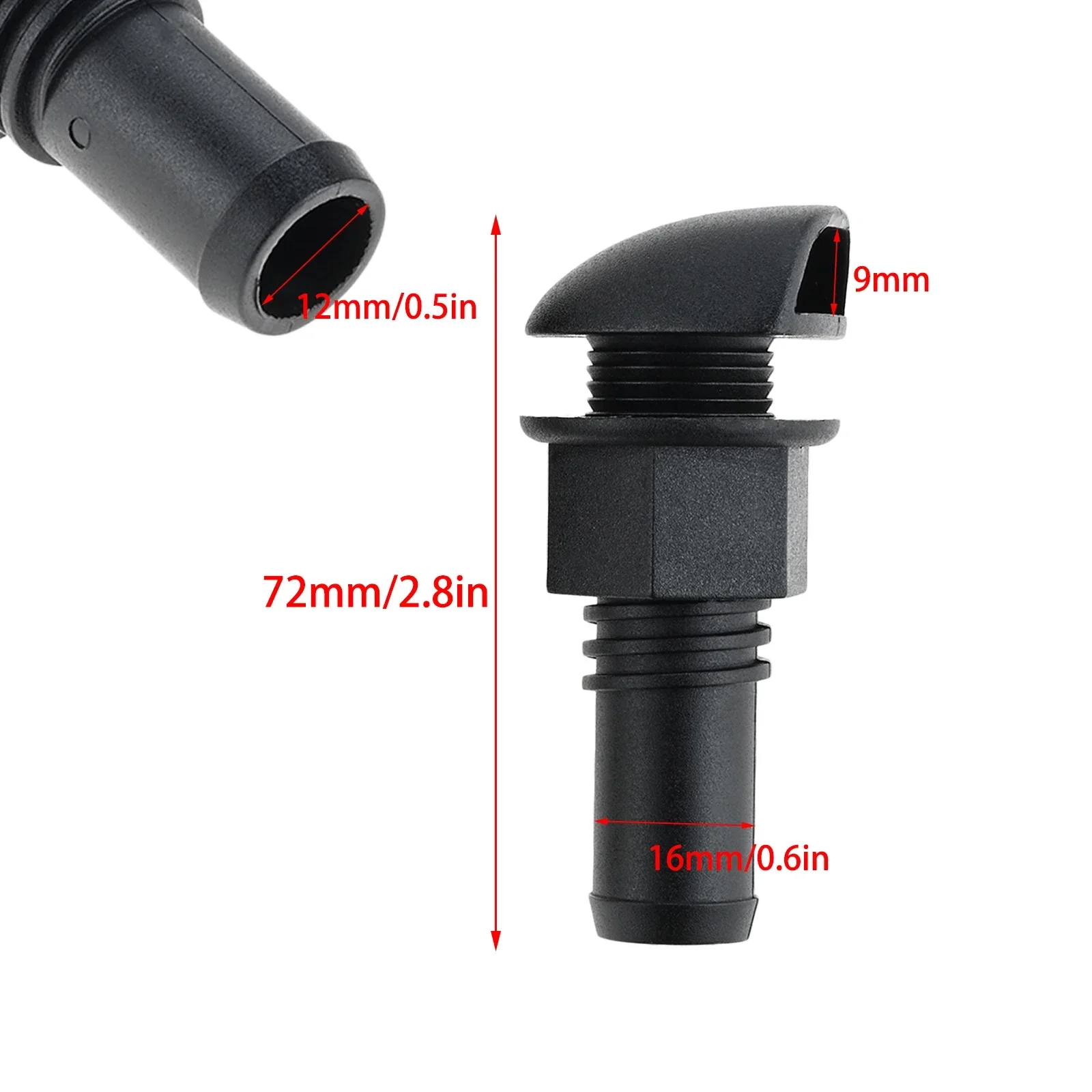 Marine Accessories Marine Hardware 1Pc Nylon Boats Yacht Fuel Tank Vent Marine Thru Hull Exhaust Nylon Fuel Ventilation Device Gas Tank Vent Fitting for 5/8" Hose