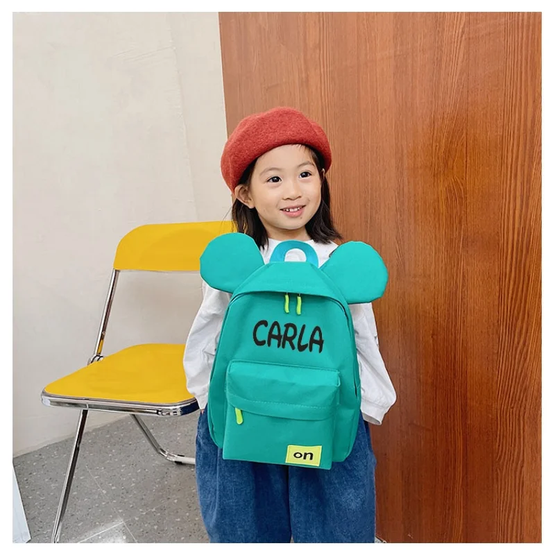 Personalized kindergarten Backpack Printing Name Cartoon Cute Boy And Girl Backpack Children's Day Gift Children's Backpack 1