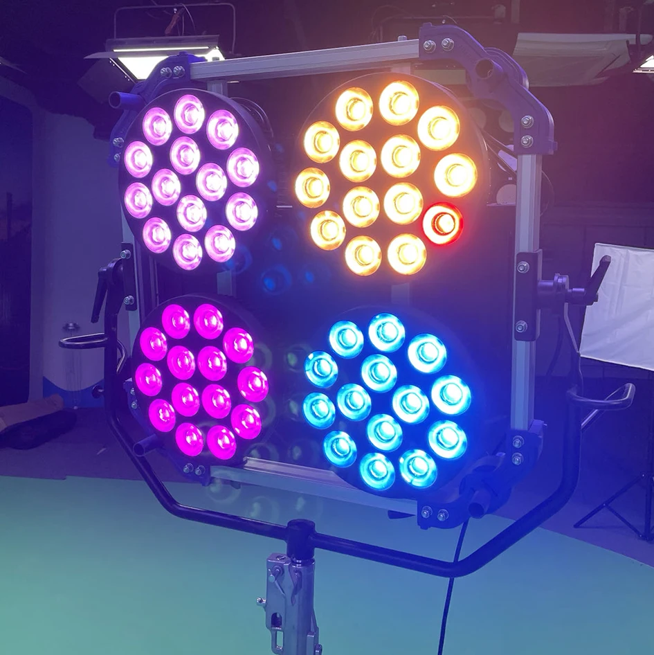 

Professional 600W LED RGBCW Full Color Space Light DMX512 Dimming Lamp For Film Photography Studio Video Broadcasting Equipment