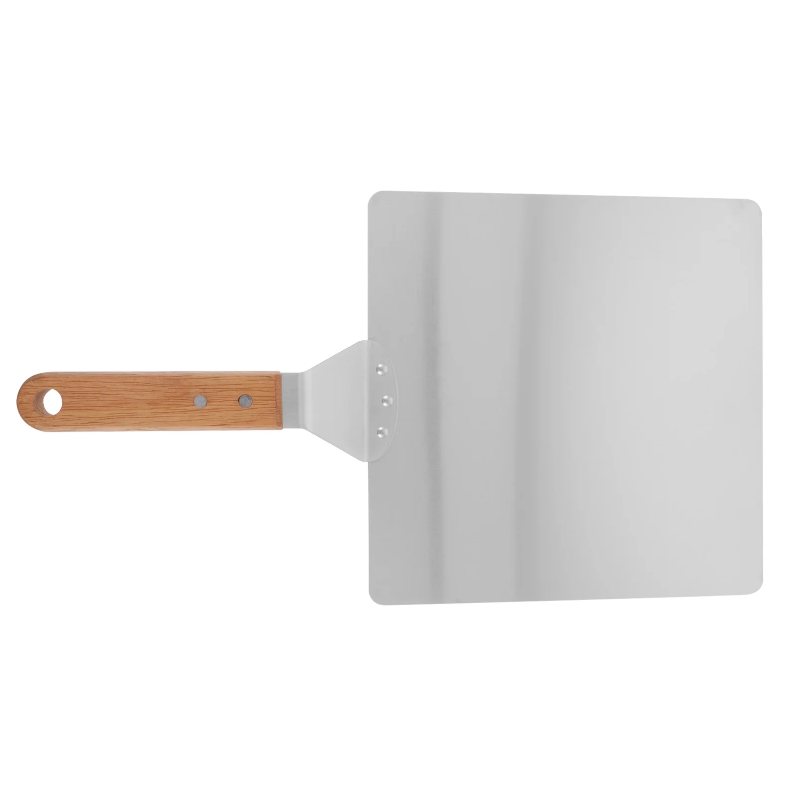 

Stainless Steel Pizza Spatula Peel Cake Lifter Wood Handle Plate Holder Tool Homemade Pizza Square