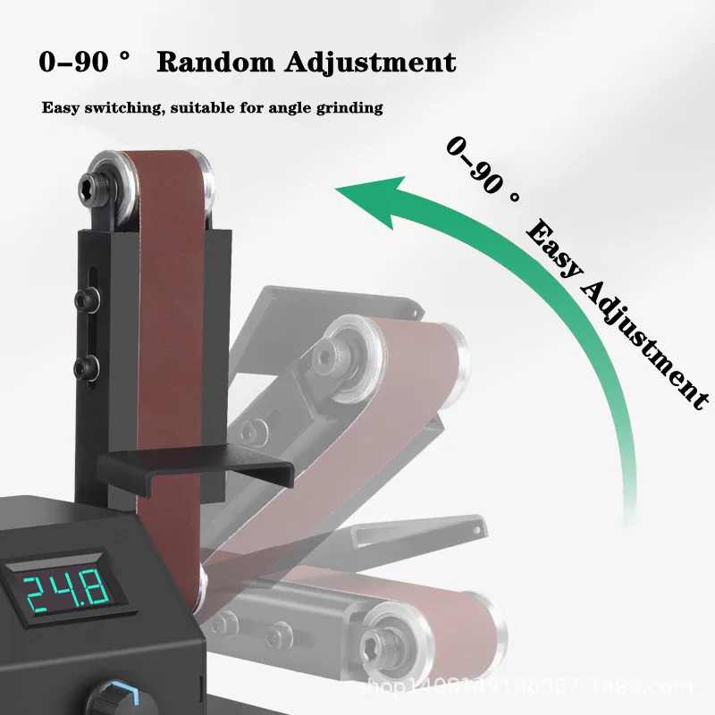 12V-24V Multifunctional Electric Belt Sander Polishing Machine Knife Sharpener DIY Woodworking Polishing Grinding Sander Grinder 2