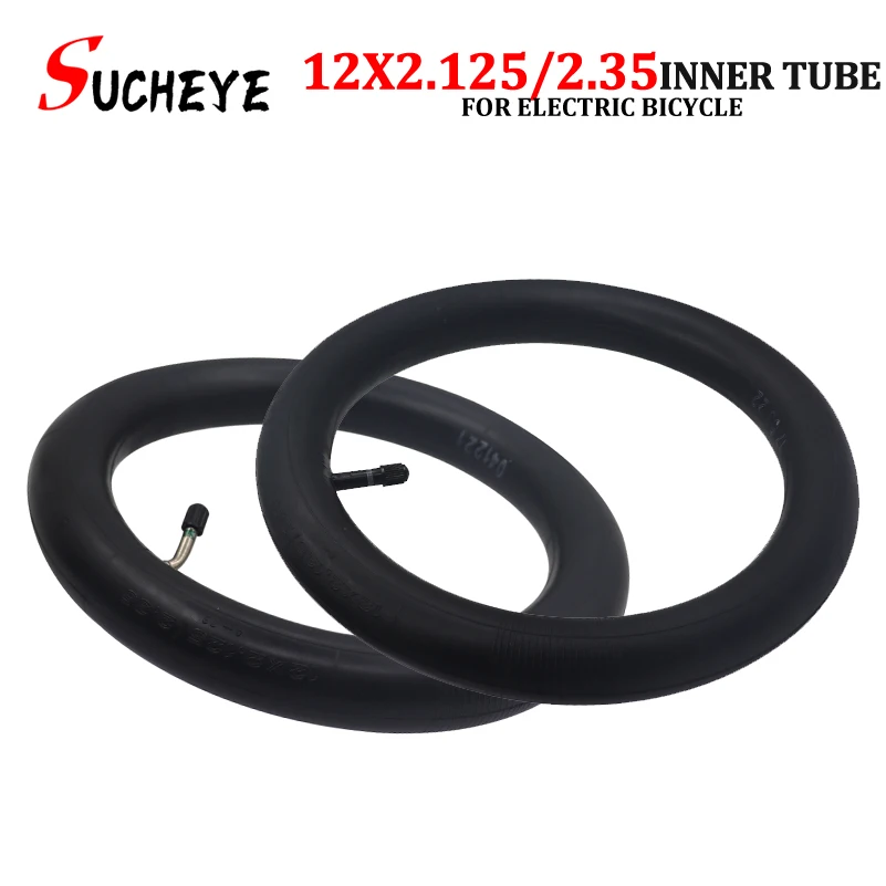 12.5-Inch Inner Tube with 45-Degree Bent Valve for Bikes and Electric Scooters