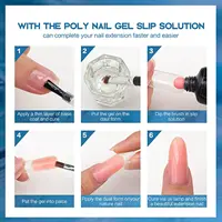 75/120/240ml Gel pour Extension antiadhésive Gel vernis à ongles brosse bouchon de bouteille comme tasse liquide faux ongles Solution antidérapante bricolage outils d'art 5