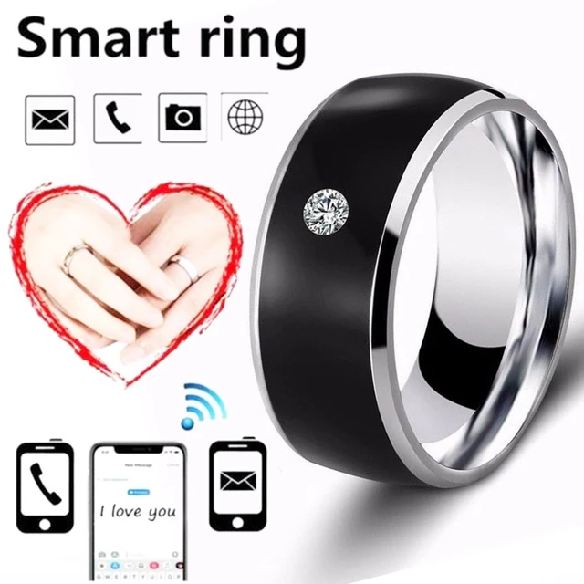 Smart Rings NFC Multifunctional Waterproof Intelligent Magic Ring Smart  Wearable Finger Universal Digital Ring Smart Accessories Multi-size 