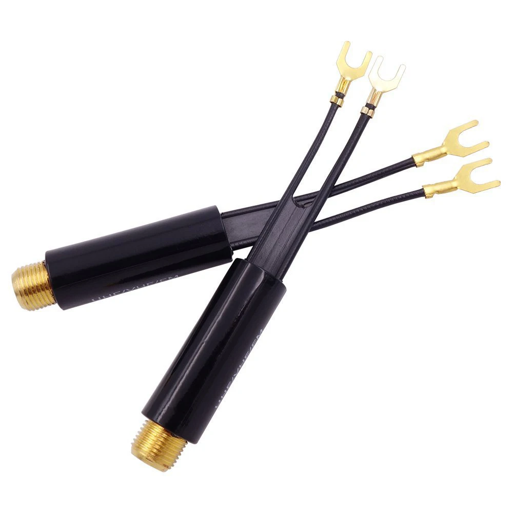 2-pack Matching Transformer 75 Ohm To 300 Ohm Adapter Uhf/vhf/fm