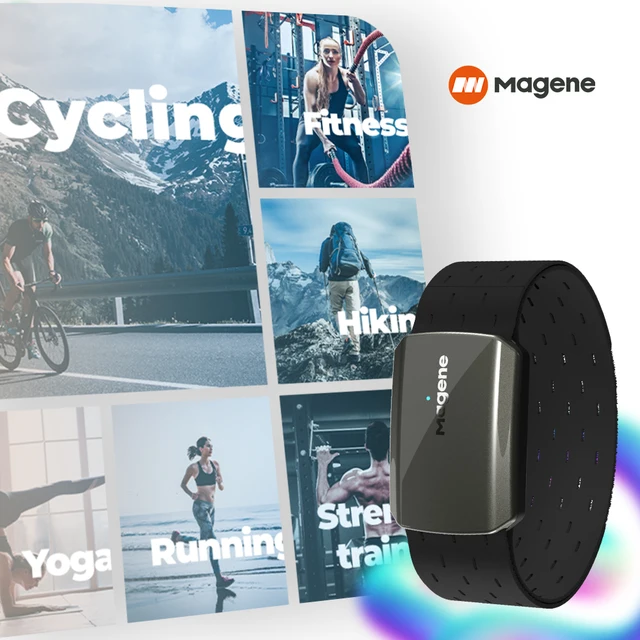 MAGENE Brassard De Fréquence Cardiaque H803 ANT+ / Bluetooth