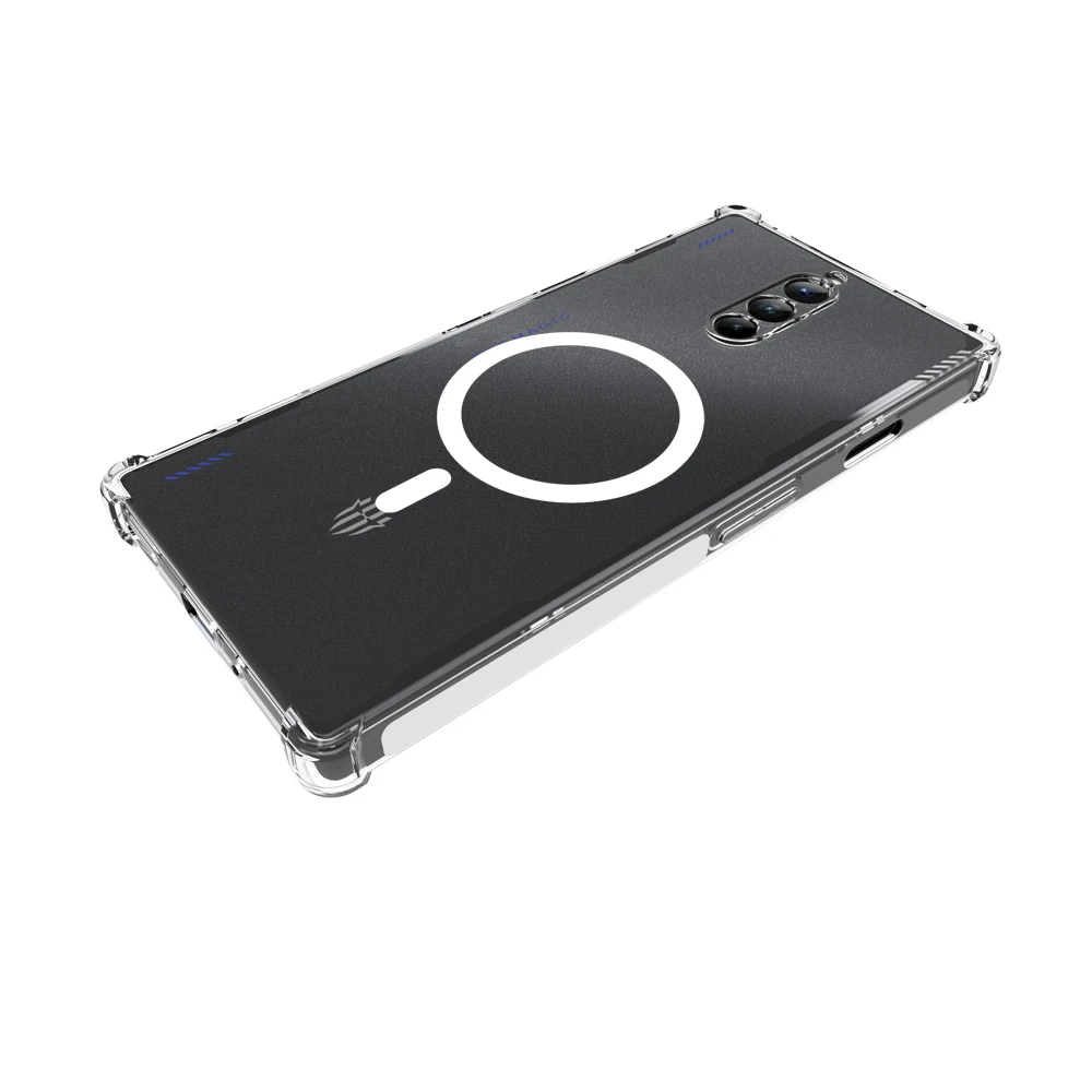 Shockproof Airbag Clear Silicone TPU Back Cover with MagSafe Compatibility