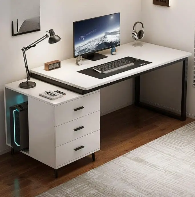 مكتب تنفيذي مع خزانة تخزين 120x60 سم