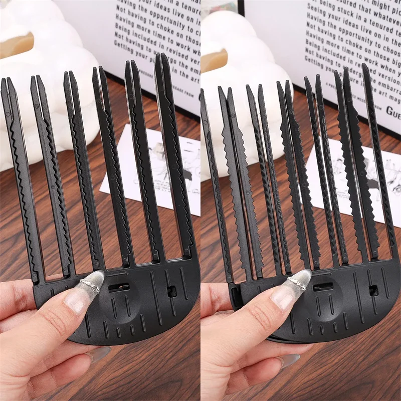 Hair Accessories Hair Clips Hair Roller Fluffy Hairpin Curling Bangs Clips Hair Roots Volumizing Hair Clips 3/6Teeth Women Fixed Shape Volume Curling Roller
