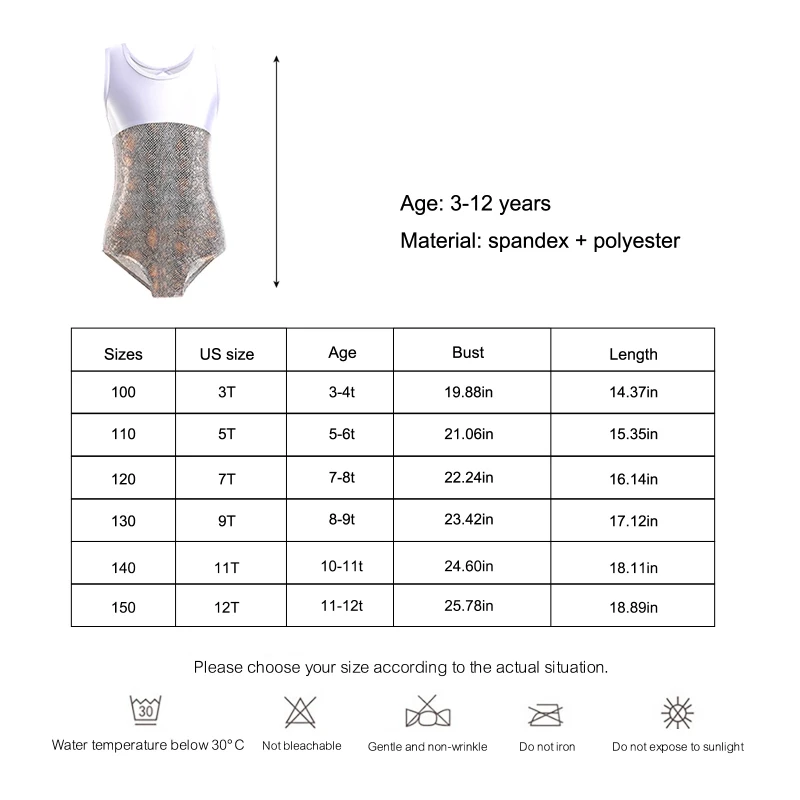 3-12 Yesr Leotards Girls Dress Dance Clothes Fashionable Bronzing Splicing Gymnastic Exercise Bodysuit