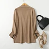 Women Blazer Cashmere Silk Blends Solid Colors Camel Long Sleeve Buttons Down Fashion Jacket Coat  Winter Warm XL XXL LY051 5