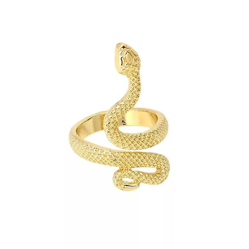 

Vintage Unisex Ring Silver-plated Paint Snake Ring Fashion Simple Snake Ring Trendy Jewelry Accessories Gifts for Boyfriend