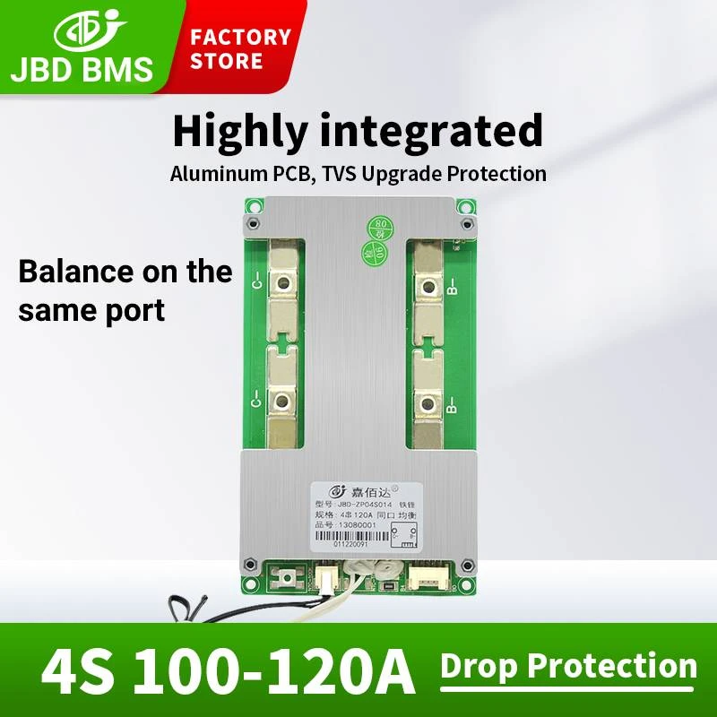 JBD BMS 4S 12V For Lifepo4 Battery 100A 120A Balance