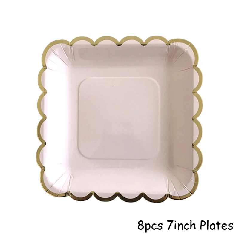 8pcs 7inch Square