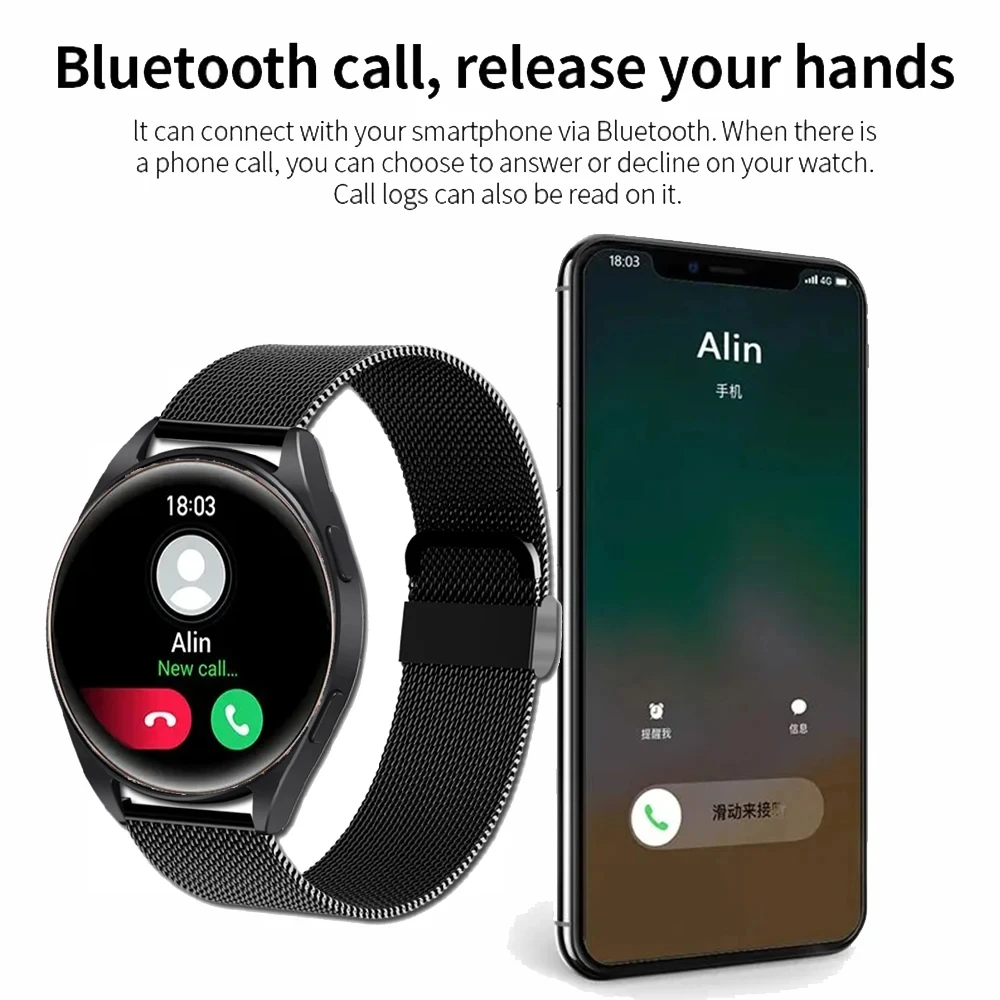 LAXASFIT 2025 New Smart Watch Bluetooth Dialing Answering Phone Watch 6 Men Women Health Monitoring Smart Watch for Android IOS 5
