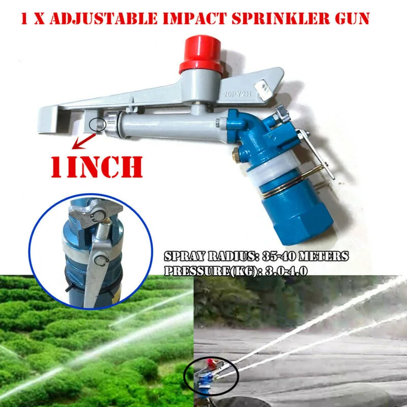 

1inch 360Adjustable Irrigation Spray Device Sprinkler Large Area Watering Tool For Garden Lawn Irrigation And Urban Greening