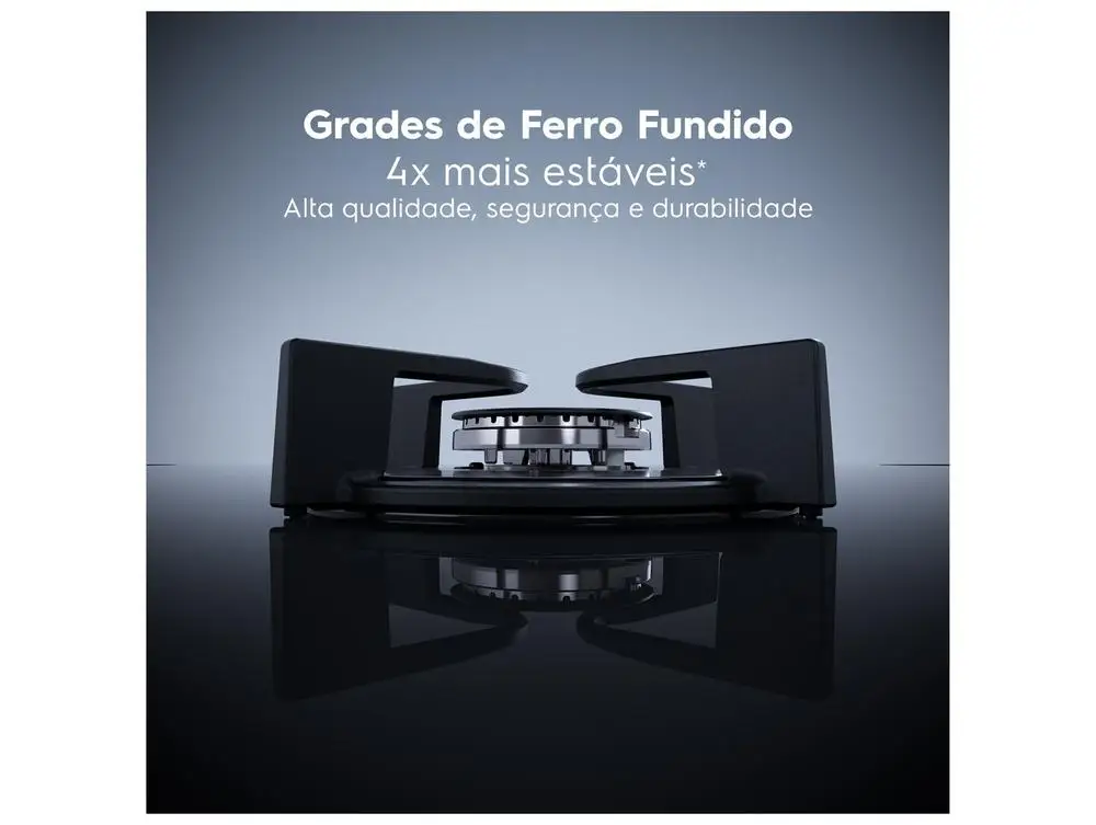 Cooktop 5 Bocas a Gás GLP Electrolux Preto Acendimento Automático Experience KE5GC - Bivolt 3