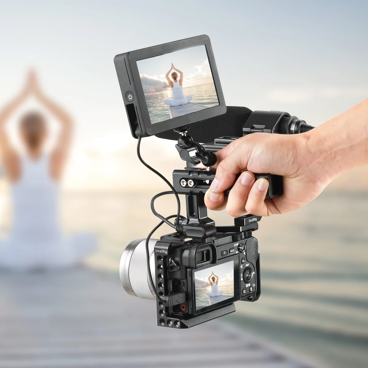 SmallRig Universal Magic Arm with Small Ball Head Monitor Magic Arm For Sony A7S3 / For Canon Camera Accessories — view 6