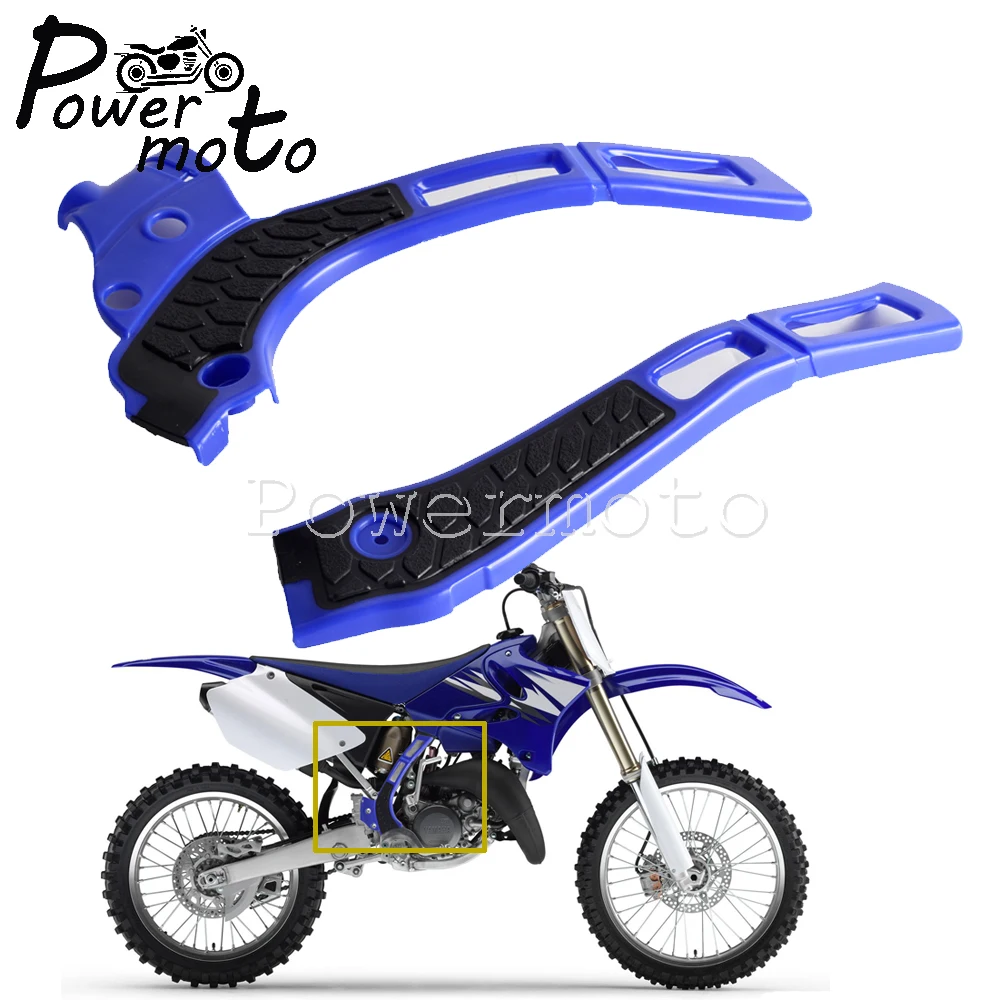 Motorcycle Frame Guard Covers Blue Black For Yamaha YZ125 YZ250 2005 22 WR WR125 WR250 2006 2021