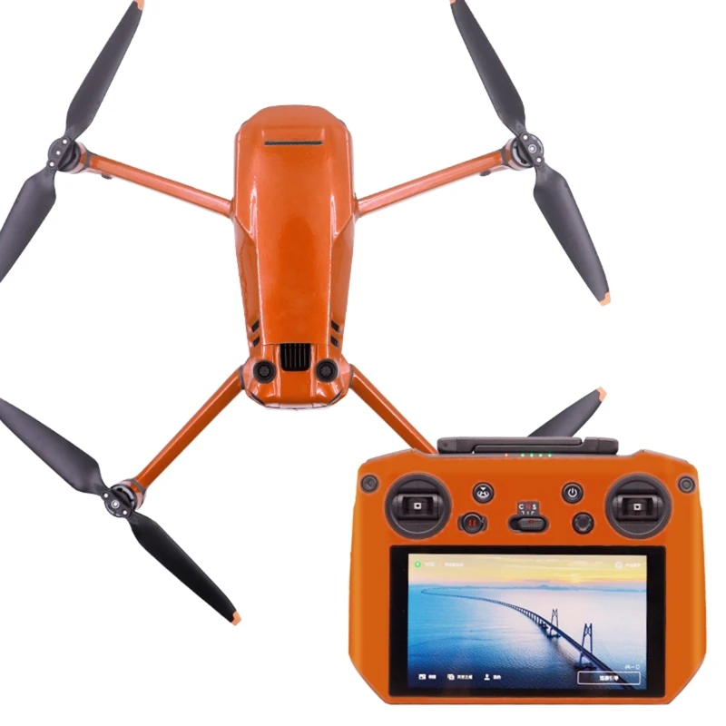 Waterproof Decal PVC Skin Decorative Stickers for for Mavic 3 Drone Skin Includes Drone and Controller