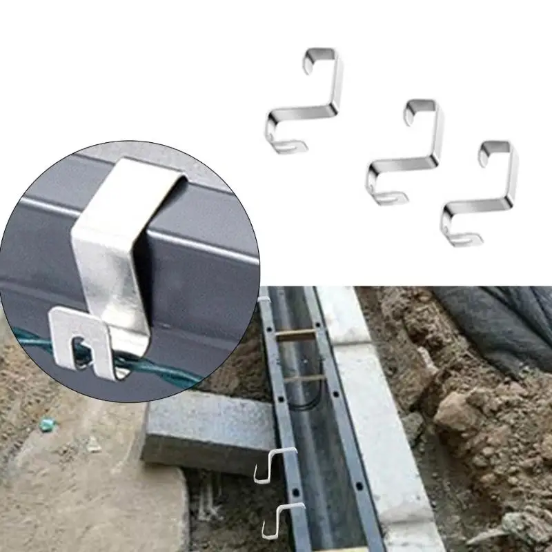 B9HB 50pcs Sturdy Aluminium Hook for Easy Installation of Seasonal Light Daily Use