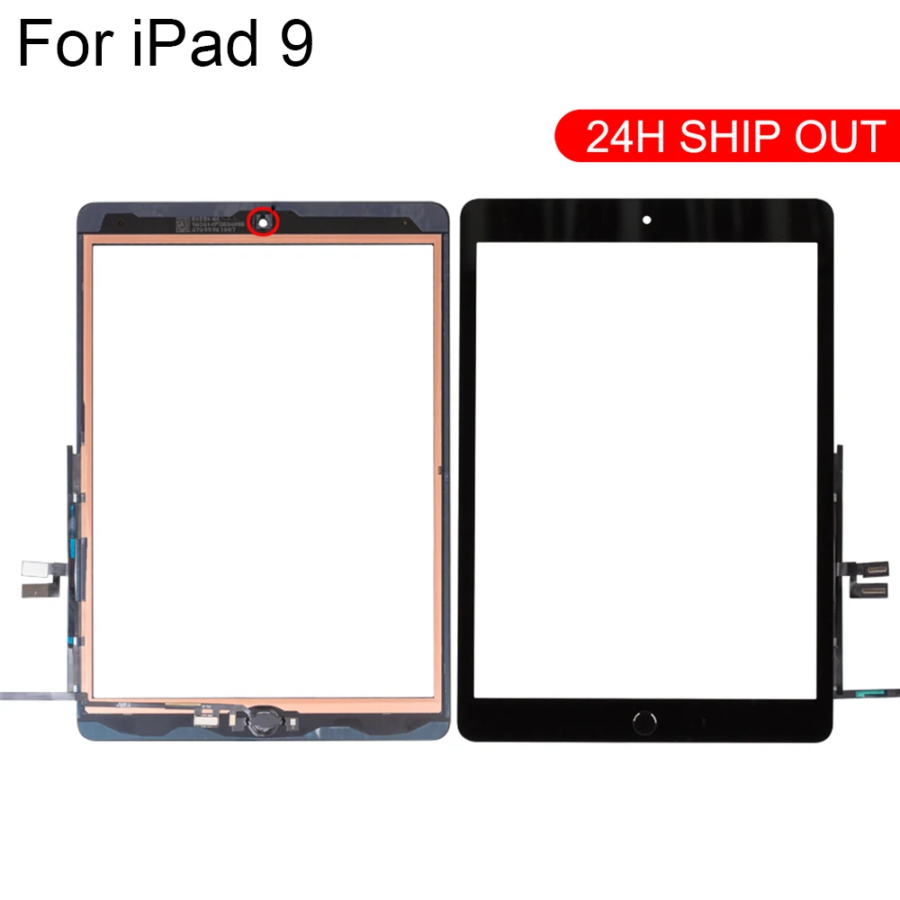 para Ipad 9th 10.2 2023 Digitador da Tela de Toque Vidro A2602 A2603 A2604 A2605 Sensor Digitador do Painel Toque