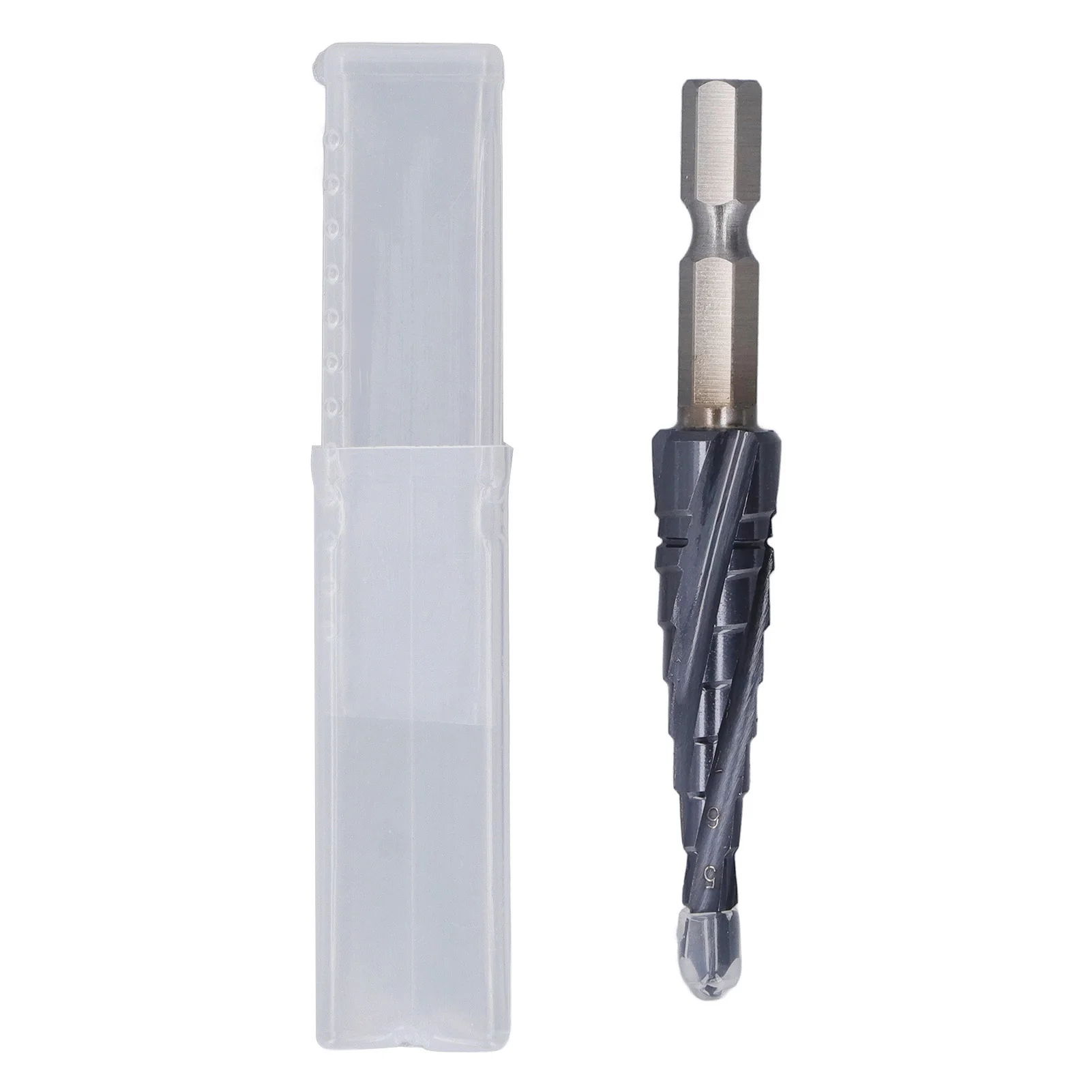 

9 Sizes Multi Step Drill Bits High Hardness Durable Spiral Grooved Step Drill Bit Heavy Duty Heat Resistance for Metal Plates