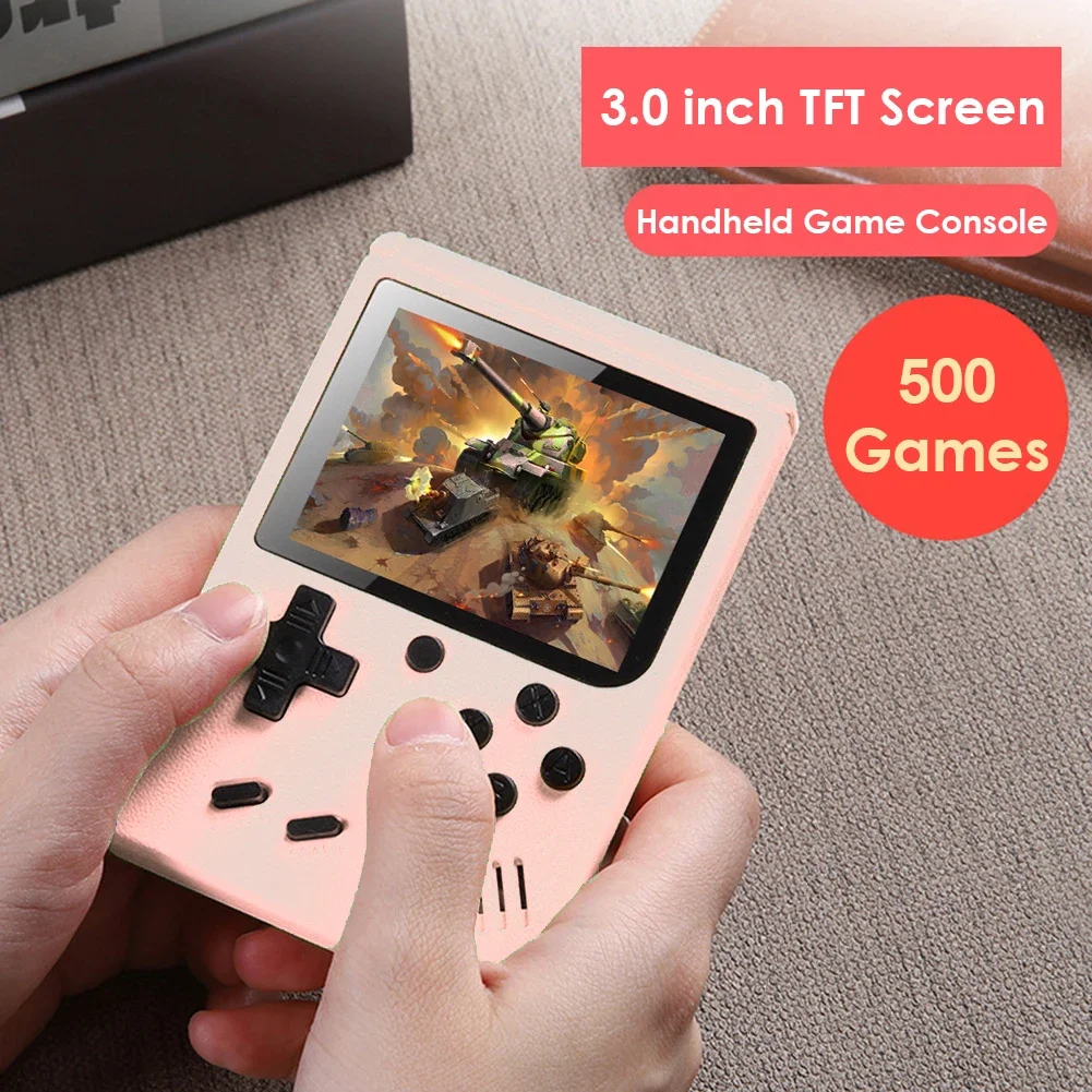 400/500/800 IN 1 Console per videogiochi Retro portatile Mini gioco portatile 3.0 pollici tasca a colori TV Console di gioco lettore portatile regalo - immagine 3