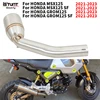 For Honda GROM125 MSX125 SF GROM 125 2021 2022 2023 Motorcycle Exhaust Escape Moto Full Systems Modified Middle Link Pipe 50.8MM