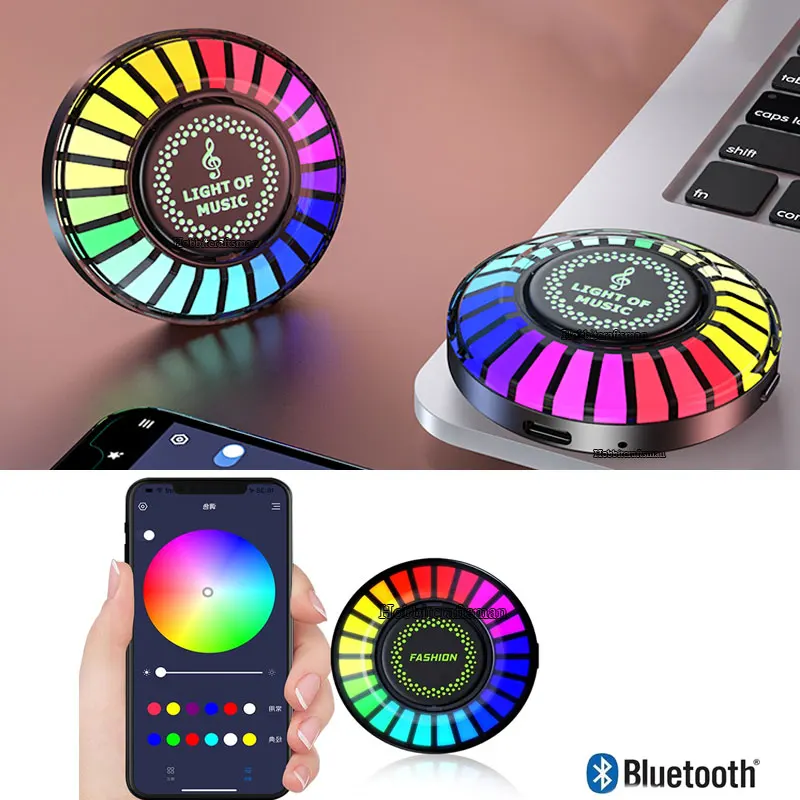 Led Bluetooth Car Rgb Ambient Light Sound Control Intelligent Music