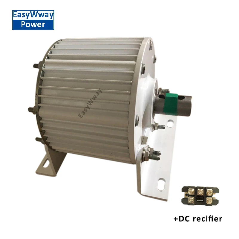 Gearless 1kw Low Speed Permanent Generator 24v 48v 96v 220v