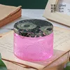 Nordic Household Embossed Glass Jar Candle Aromatherapy Storage Jar with Lid Storage Box Glass Handicraft Aromatherapy Bottle 6