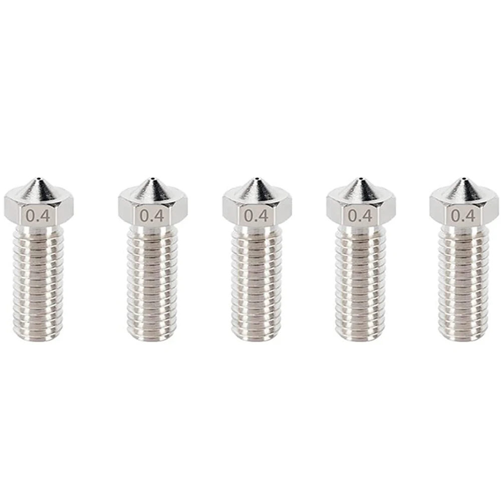 5 Pz/Lotto Ugelli Originali Per Estrusore Flsun Super Racer Sr 0.4Mm Vite Accessori In Acciaio Inossidabile Parti Effector