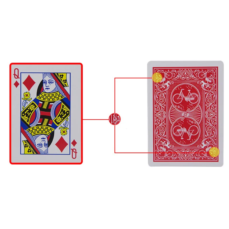 Playing Cards Plastic Playing Cards Secretly Marked Playing Cards See Through Playing Card Magic Cards Outdoor Indoor Camping Recreation Pocket Magic Card Universal