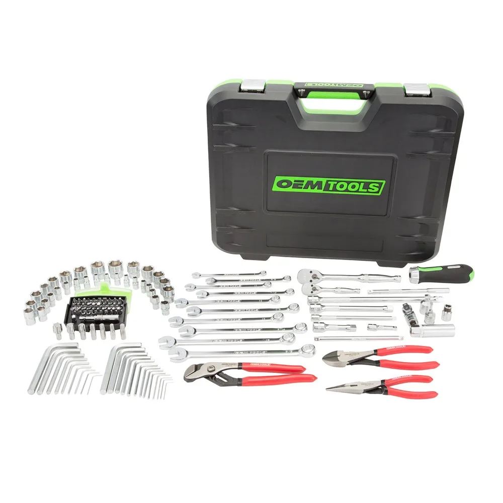 

OEMTOOLS 121 Piece Mechanic's Tool Set, Vehicle Tool Kit Set, for Automotive and DIY Home Projects