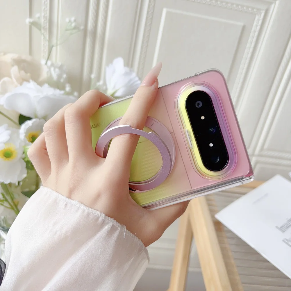 Magnetische Handyhülle Mit Ringhalter Für Huawei Pura X Max_voghion.com
