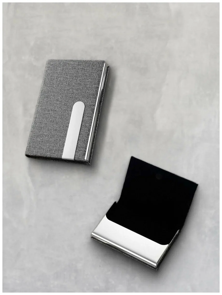 Business Metal Business Card Case Simple High-end Design Portable Men's Business Card Holder Gift 5