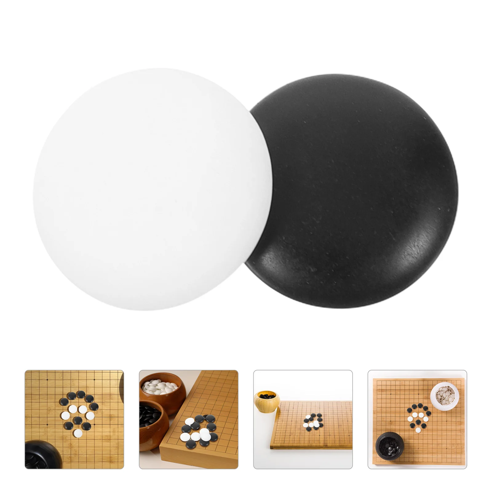 

360 Pcs Home Use Go Chess Accessories Standard Pieces Made of Resin Material Resistant to Falling Loose Melamine Stone Game