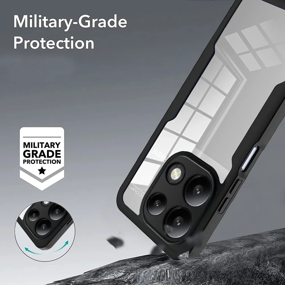 360 Full Shockproof Clear Case with Screen Protection Cover