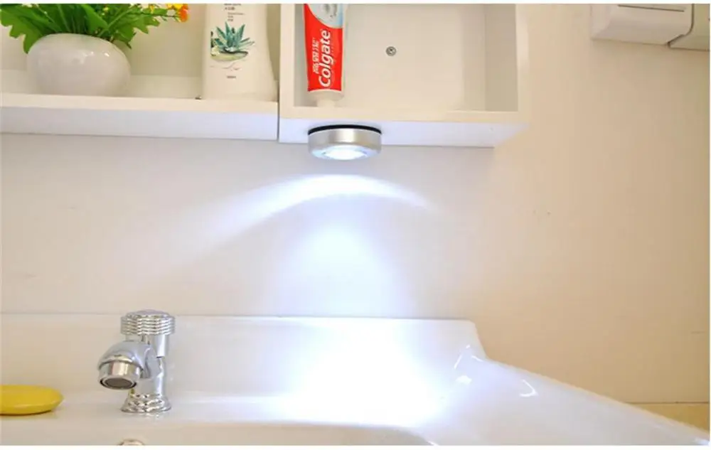 Description Picture 5 of itemPortable Led Light Push Stick On Lamp Emergency Light For Home Kitchen Bedroom Stick Wall Light Touch Control Clap Lights Small