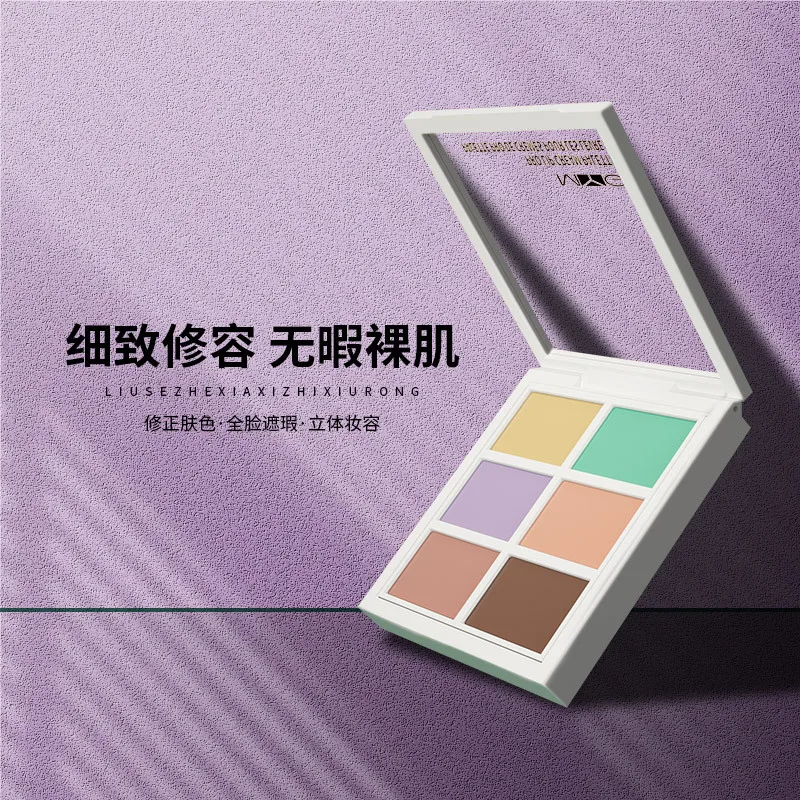 Concealer Palette Makeup Concealer Face Concealer Face Concealer Pen Concealer Foundation Cream 6 Color Long Lasting 3d