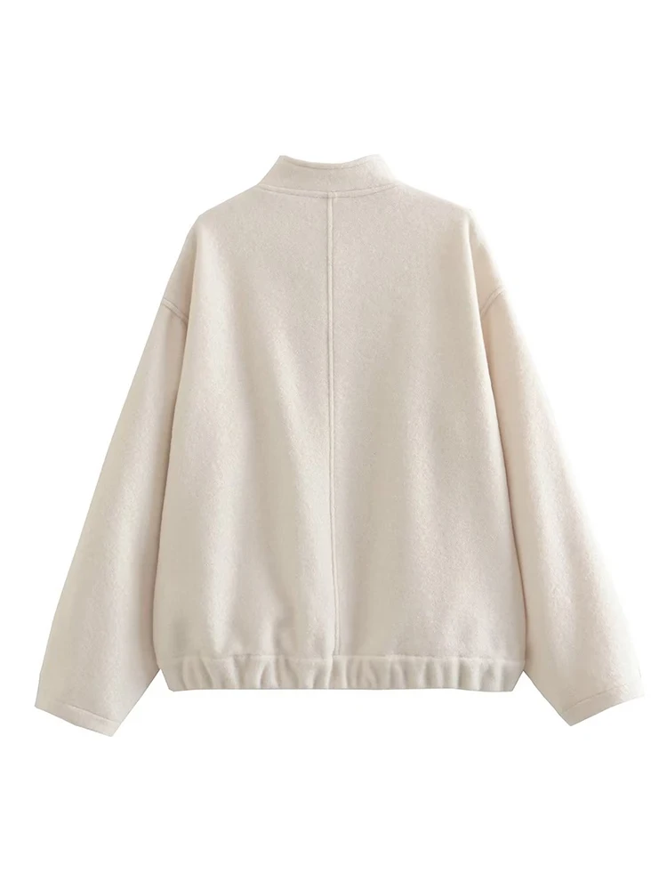 ジャケット・アウター Blanc YM Wool Pile Oversize Single Coat blanc YM（ブランワイエム）- WOOL OVERSIZE SHORT COAT