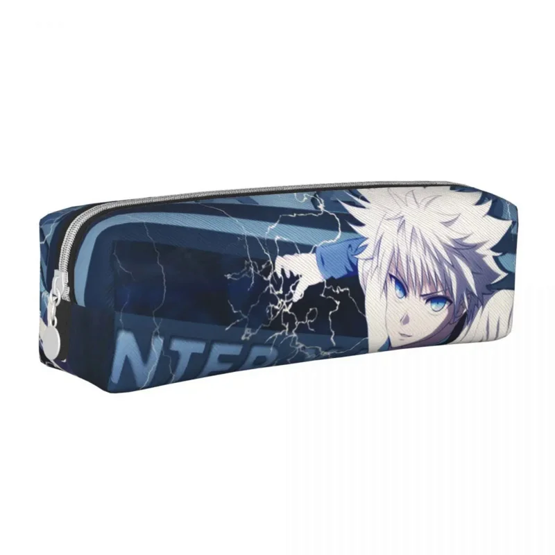 

Карандаш в стиле аниме X Hunter, новые сумки для ручек Killua Zoldyck, Большие Офисные пеналы на молнии для девочек и мальчиков
