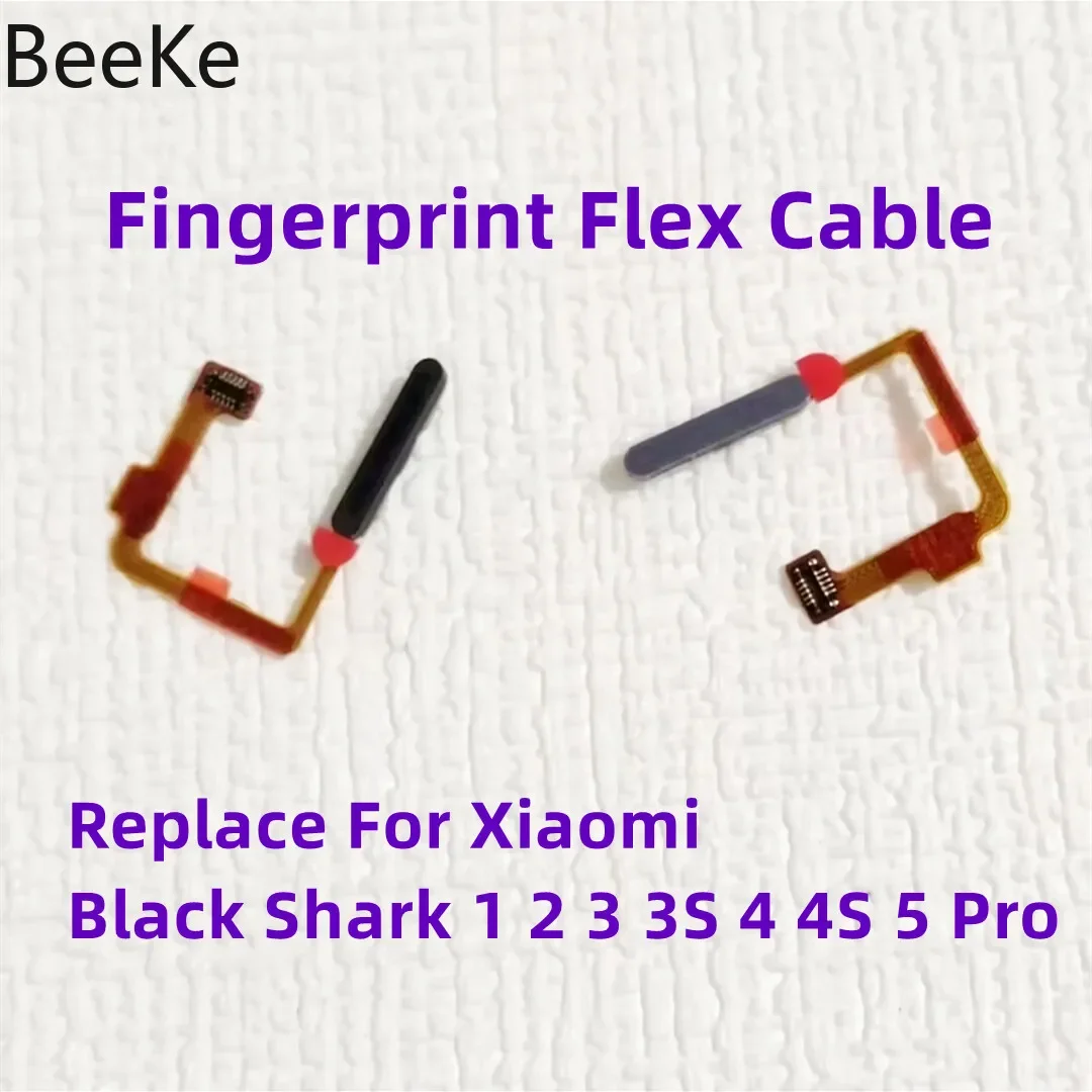Sensore Di Stampa Digitale Originale Per Xiaomi Black Shark 1 2 3 4 4S 5 Pro Helo 5Rs Touch Id Pulsante Di Ritorno Domestico Cavo Flessibile Per Impro